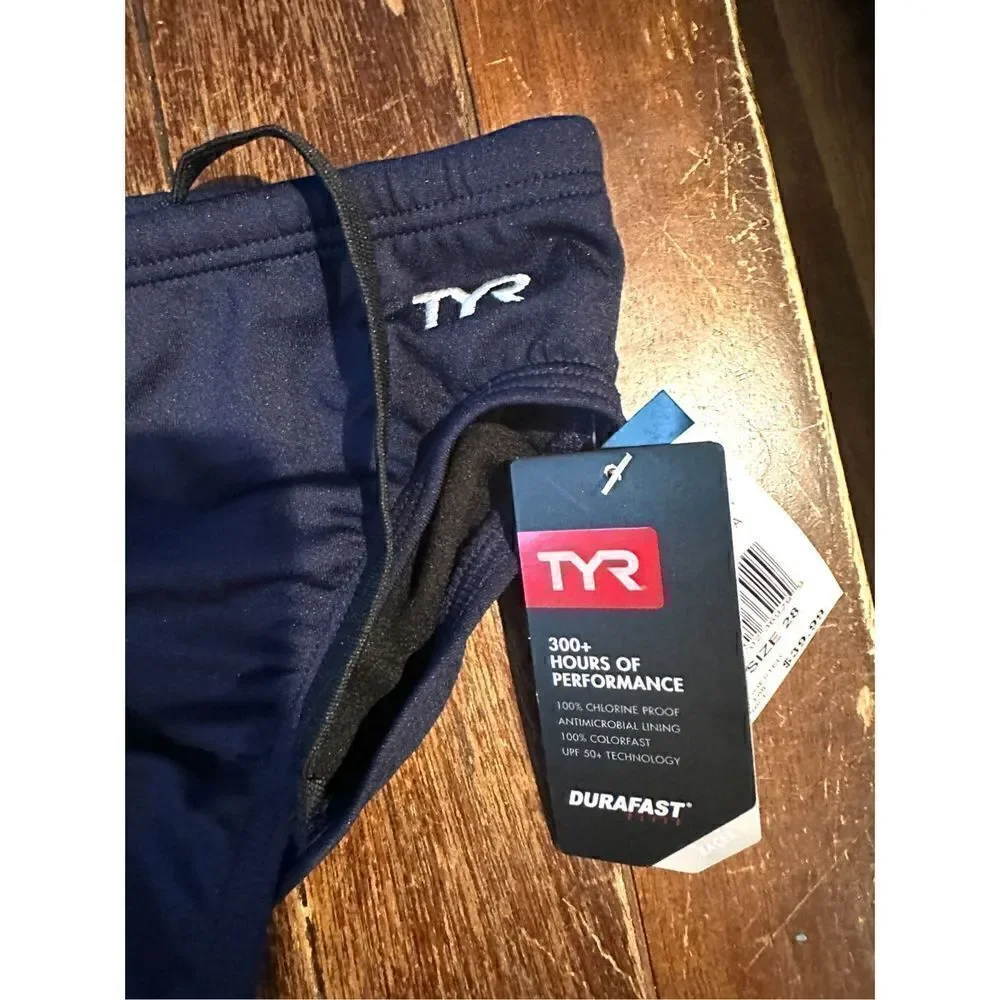 TYR Men's Durafast Elite Racer Brief Swimsuit